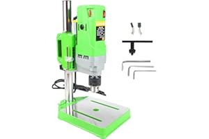 RATTMMOTOR Benchtop Drilling Machine 710W 110V 0-2800RPM Mini Bench Drill Press 60mm Stroke Drill Chuck 1.5-13mm Multi-Functi