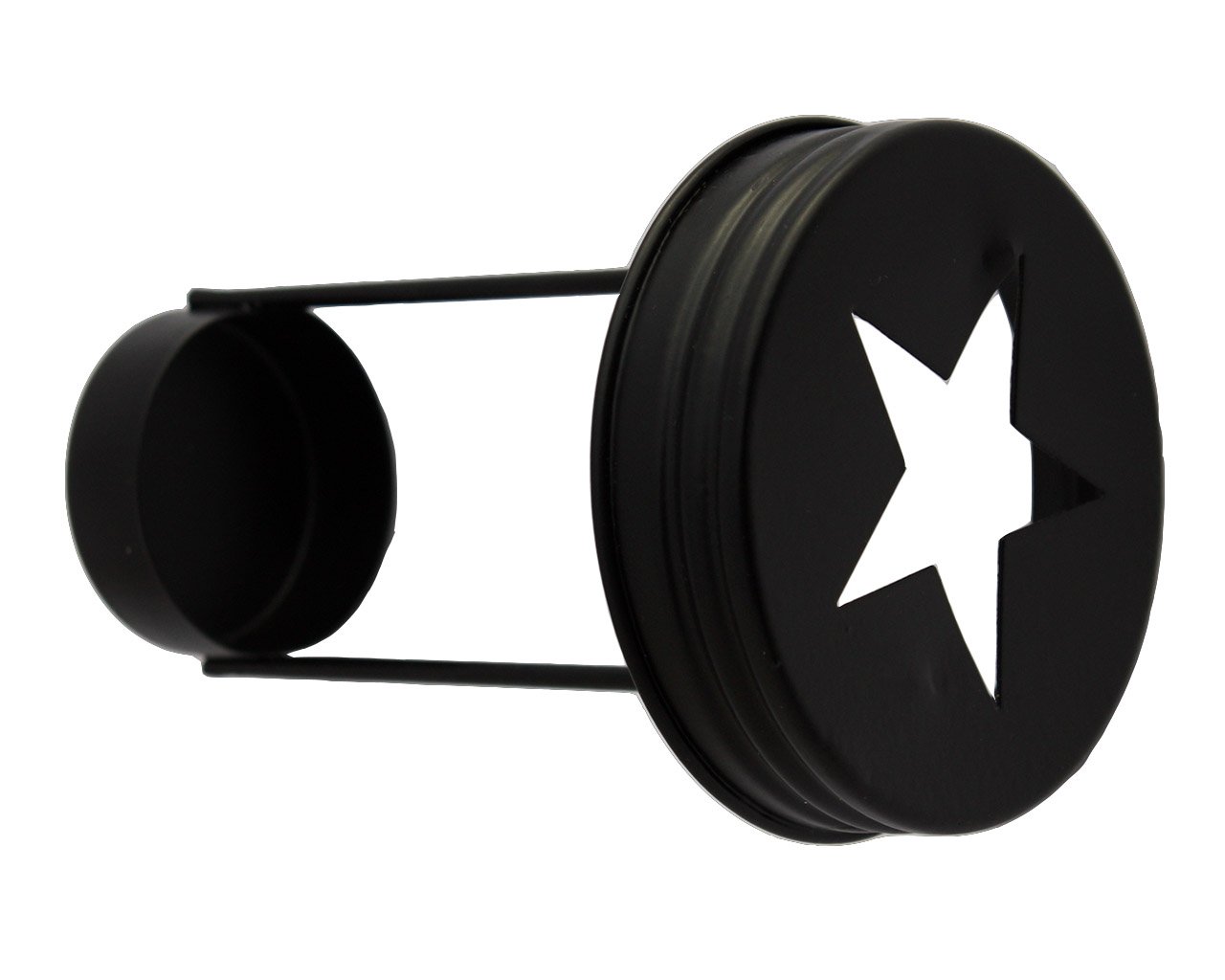 Star Cutout Tea Light Candle Holder Lids for Regular Mouth