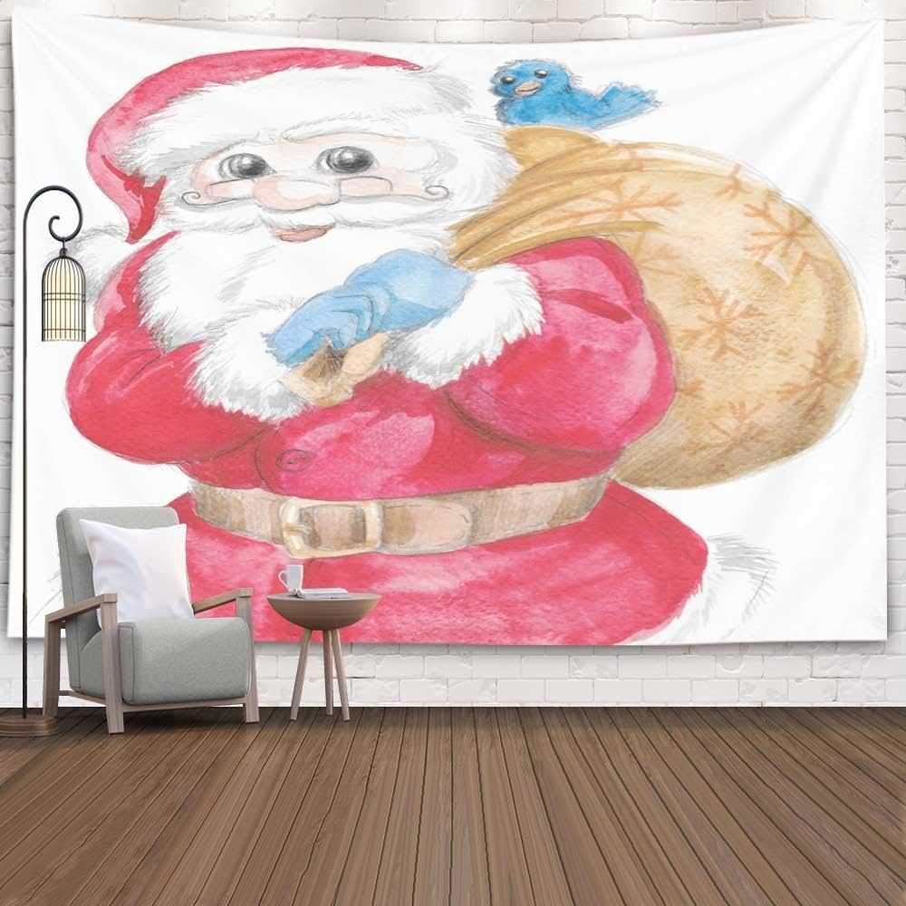 Weihnachtsteppich, Home Christmas Theme Wandbehang Wandteppich Schnee