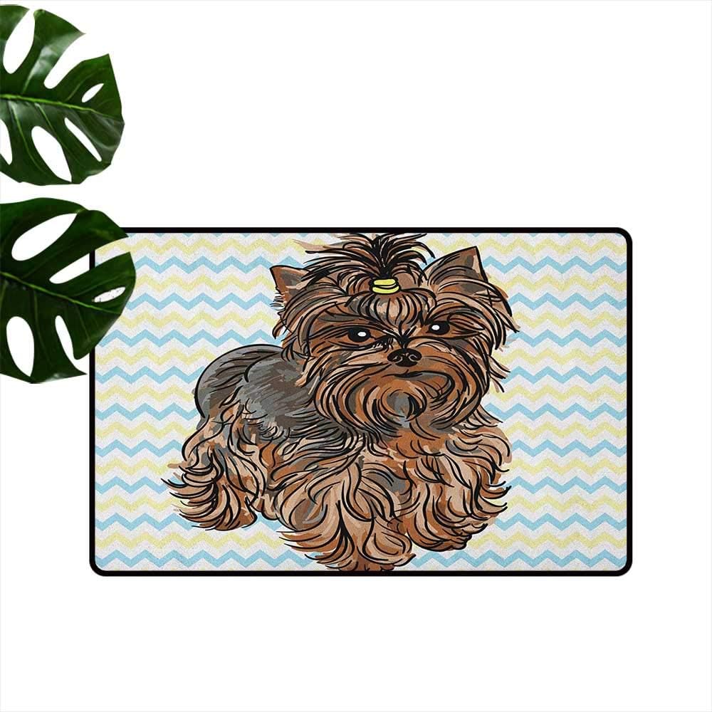 Amazon Com Renteriadecor Yorkie Floor Rug Carpet Cute Brown