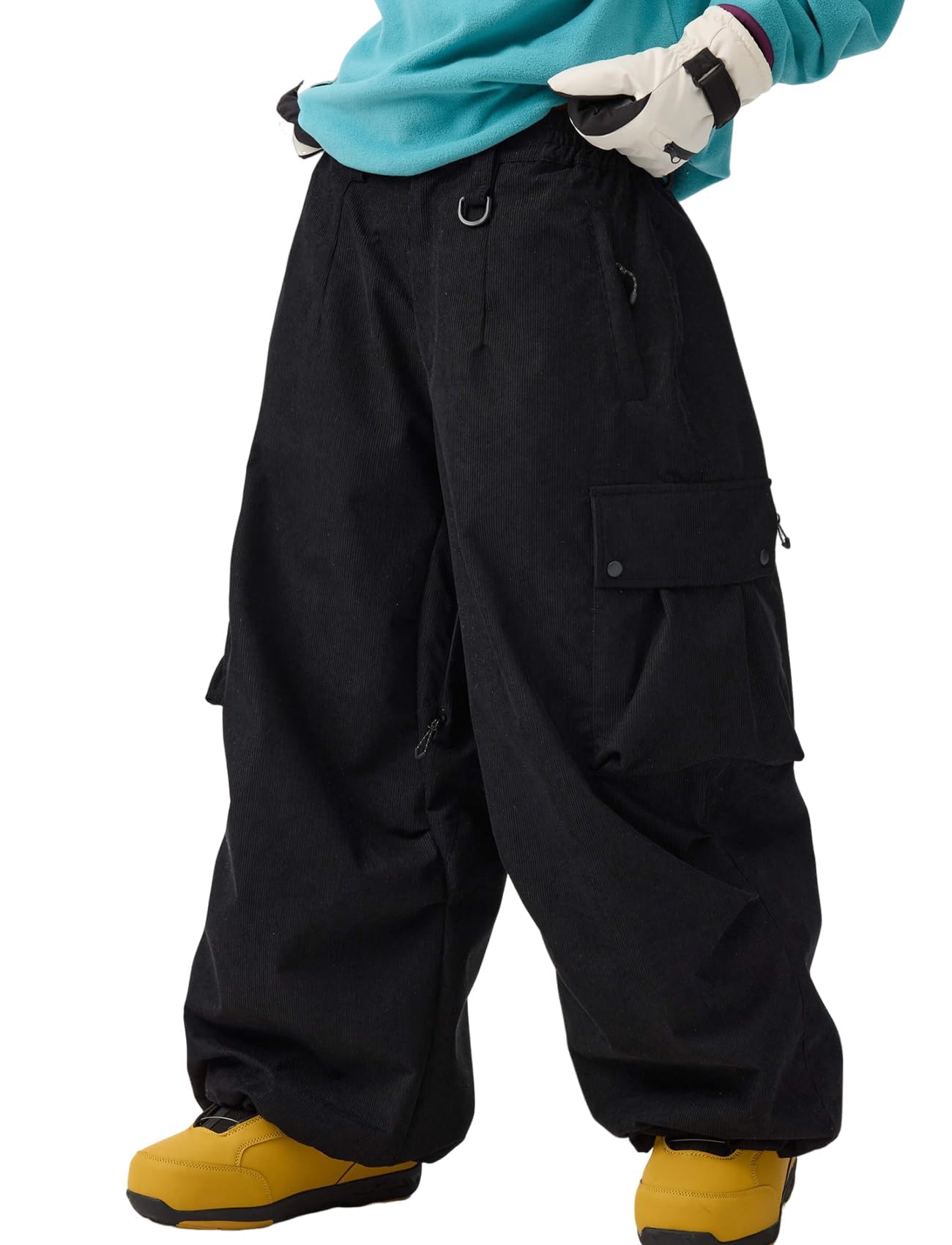 Photo 1 of GSOU SNOW Womens Mens Baggy Snow Pants Cargo Snowboard Pants Ski Super Loose Sport Outdoor Insulation Waterproof