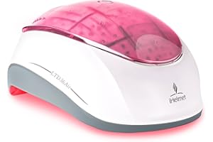 iHelmet Laser Hair Growth System, Hair Regrowth Helmet & Laser Cap (FDA Cleared), Hair Loss Treatment for Men and Women, Low Level Laser Therapy for Hair Growth, Anti-Thining Treatment Pink, 36 Air