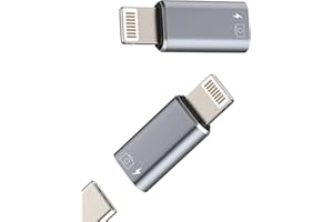 OTG Audio Adapter USB-C to Lightning (2 Pack)for iPhone for iPad for Apple Devices Cable Female to Male Connector Card Reader