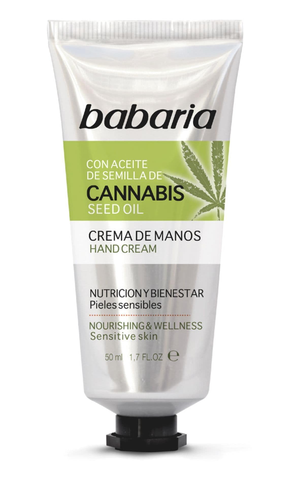 Babaria Cannabis Oil Sensitive Skin Hand Cream 50ml
