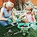 Garden Tool Set 5 Pack, Cast-Aluminum Heavy Duty Gardening Kit 5 Piece Hand Trowel, Transplanter, Cultivator, Weeding Fork and Weeder with Soft Rubberized Non-Slip Ergonomic Handle for Garden Workthumb 2