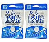 2- PACK Hydrapak Bottle Bright 12 Count Biodegradable Bottle Cleaning Tablets, Chlorine-free and All Natural, Safe Way to Clean and Odor-free Bottles