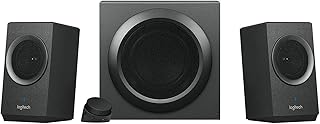 Logitech Z337 Kabelloses 2.1 Lautsprecher-System mit Subwoofer, Bluetooth, 80 Watt Spitzenleistung, 3,5 mm Eingang, Cinch-Eingang, Steuergerät, EU Stecker, PC/TV/Tablet/Handy/PS4/Xbox One - schwarz