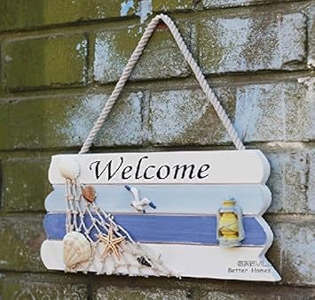 Sorive Welcome Creative Home Dekorative Hangeornamente Holz