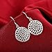 AMBESTEE Women Girls Sliver Plated Fashion Lovely Design Drop Dangle Pendant Earrings Gift (Hollow)