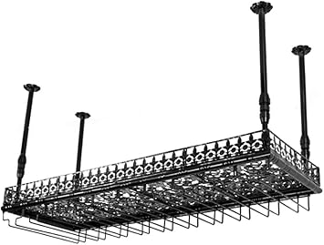 Amazon Com Modi Iron Wine Rack Ceiling Decorative Frame Hanging
