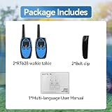 Retevis RT628 Kids Walkie Talkies Long Range 2 Way Radio Blue Pair view 7