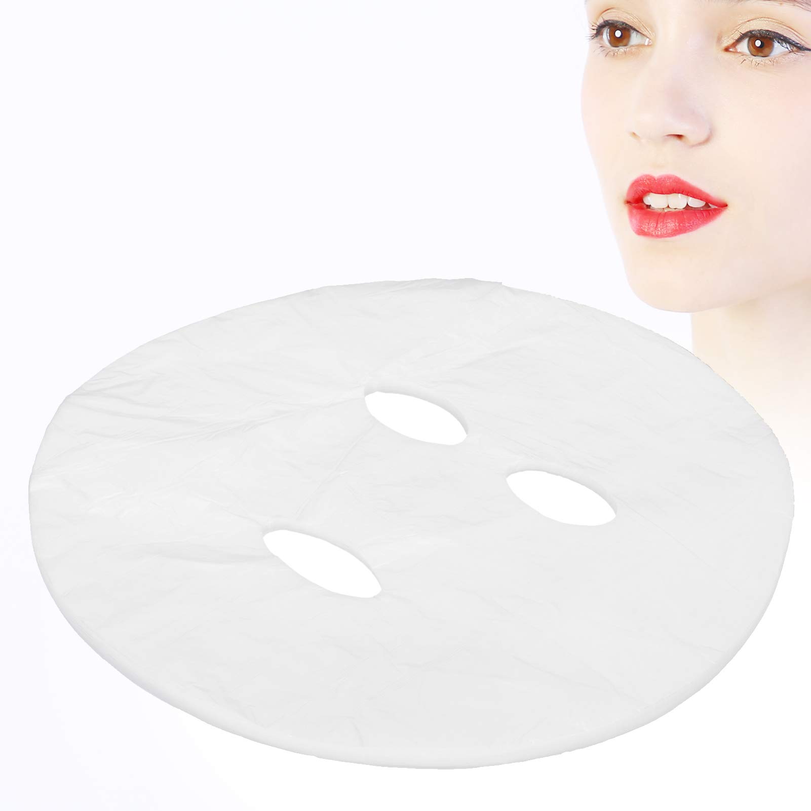 600 Pieces Disposable Plastic Wrap Face Pack Paper, Disposable Facial Sheet Mask Transparent Face Masks,DIY Beauty Skin Care Facial Face Pack Sheet For Skin Face Care