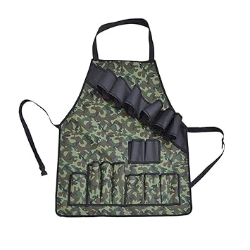 True-Ying Grillschürze Camouflage wasserdicht schmutzabweisend Werkzeug Schürze Gartenarbeit schwere Arbeitskittel mit Taschenschürze