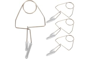 YARNOW 4pcs Flute Pad Clips: Metal Flute Repairing Clamps - Wind Instrument Indentation Repair Clip - Clarinet Maintenance To