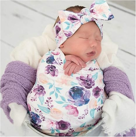 purple baby swaddle