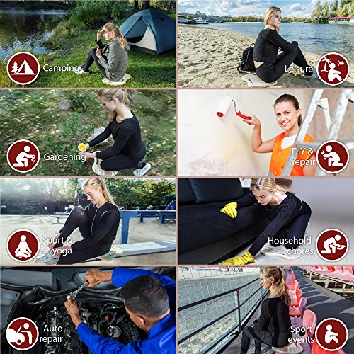 Universal Pad with Innovative Texture High Quality Comfortable Sitting and Kneeling Pad Outdoor Gardening Camping Stadium Mat for Bleachers Kayak Yoga More Moist and Waterproof EVA Foam