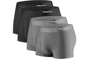 engugu Ice Boxer Pro Ultra Comfortable Premium Silk Underwear, Built-In with 3D Pouch Soft, Men Cooling Breathable Stretch