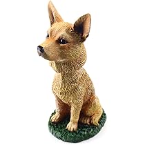 Amazon Com Australian Cattle Dog Bobblehead Blue Heeler Figure For Car Dash Desk Fun Accessory Toys Games