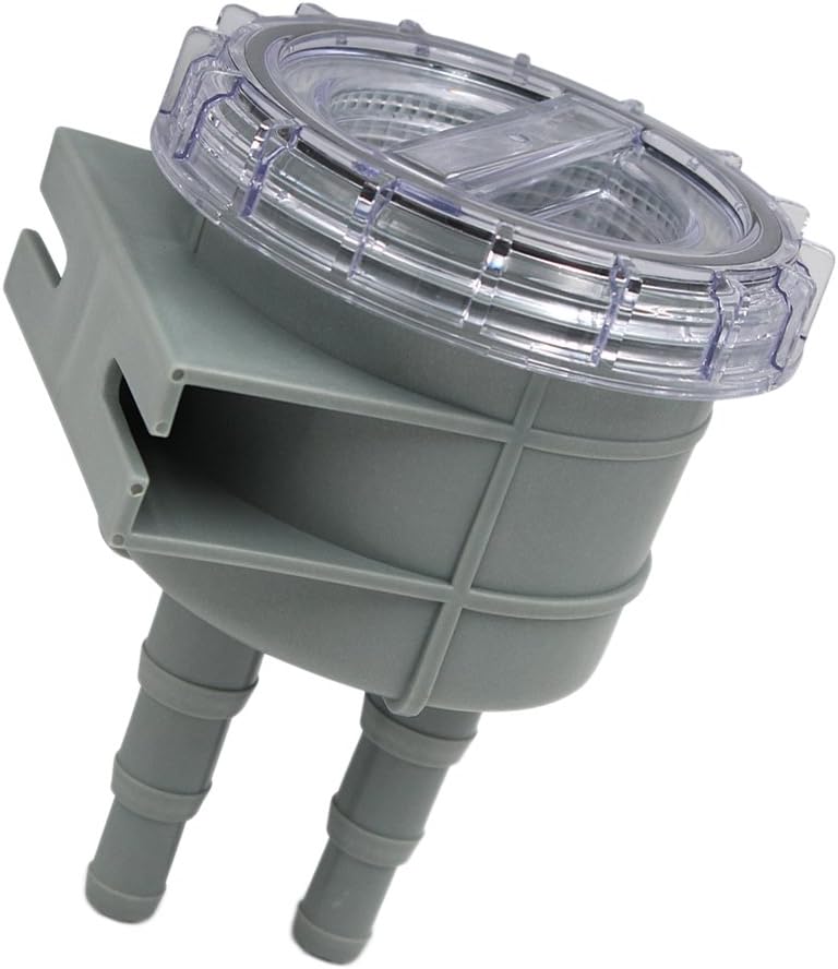 Boat Plumbing & Ventilation 1Pc Plastic Boat Intake Raw Water Strainer/Filter for Hose Size 1/1