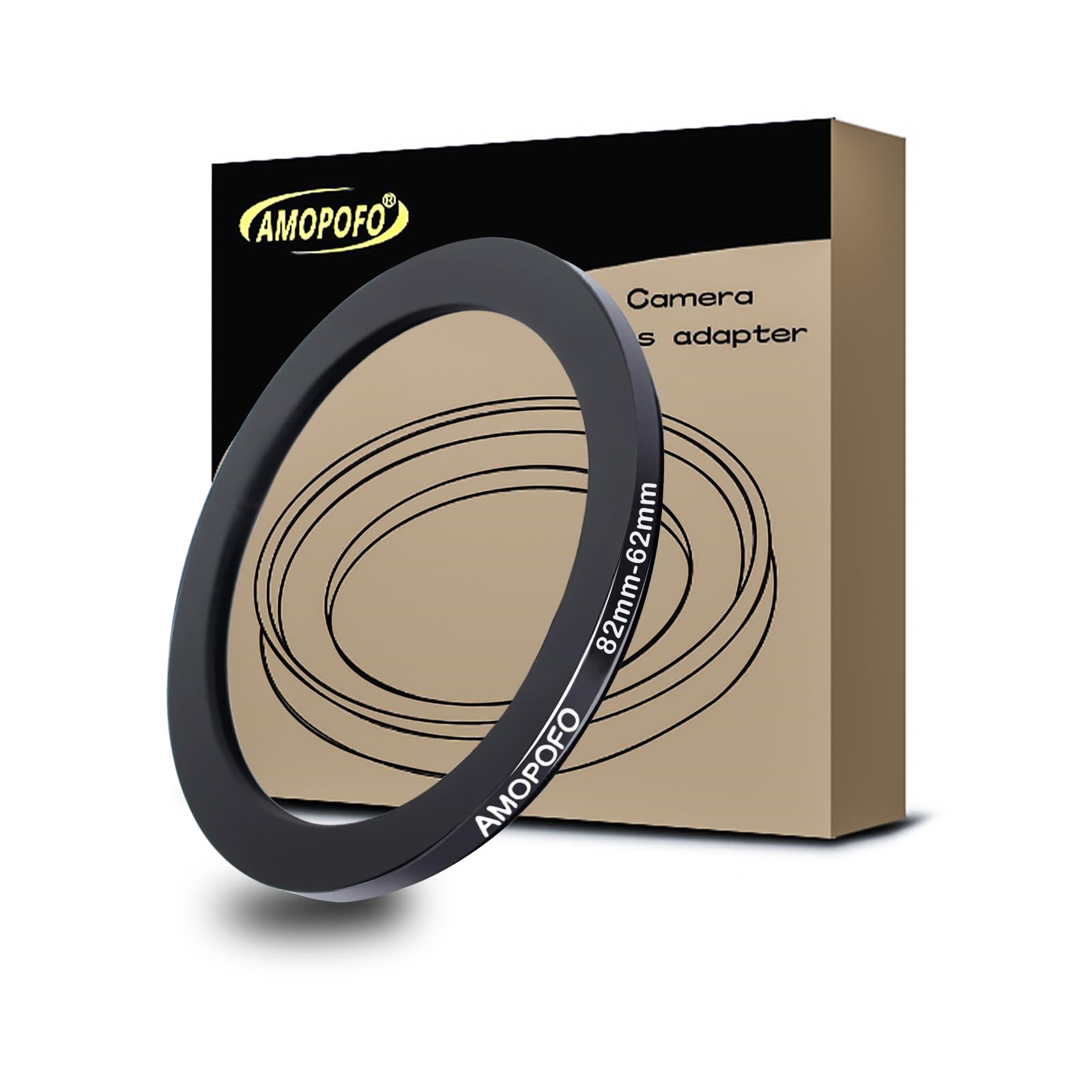 82mm to 62mm Step-Down Ring Filter adapter/82mm to 62mm Camera Filter Ring for 62mm UV, ND, CPL Filter,Metal Step-Down Ring(82mm-62mm) — image 1
