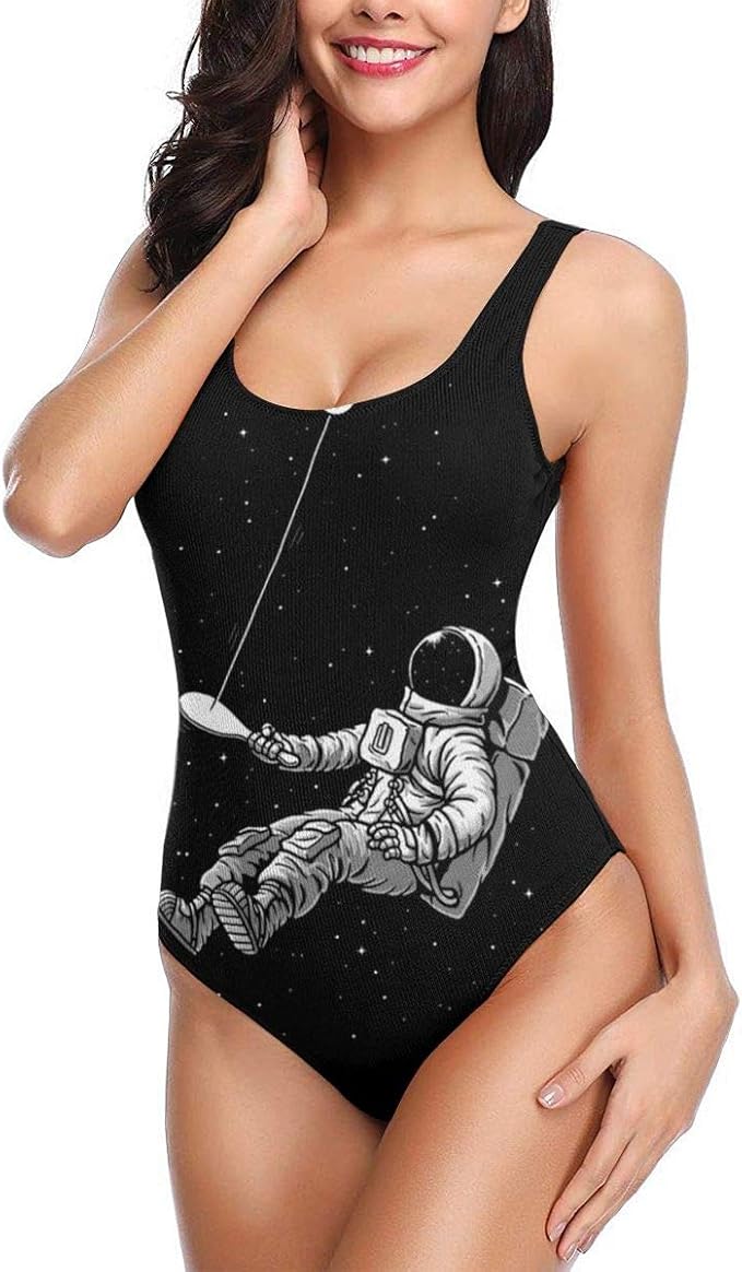Amazon Co Jp 宇宙飛行士が宇宙で遊ぶ ワンピース 水着 レディース ビキニ おしゃれ セクシー スリムフィット 人気 競泳水着 服 ファッション小物