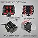 LED Pod Lights,4Inch 2PCS LED Pods Light Spot Beam Work Light Bar LED Flood Light Pods Quad Row Cube Driving Fog Lights for Jeep Off-road Truck Boat ATV SUV (24LEDs - 72W)