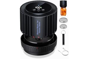 Brigii Mason Jar Vacuum Sealer Kit, Electric Vacuum Sealer for Mason Jars, for Wide and Regular Mouth Mason Jars