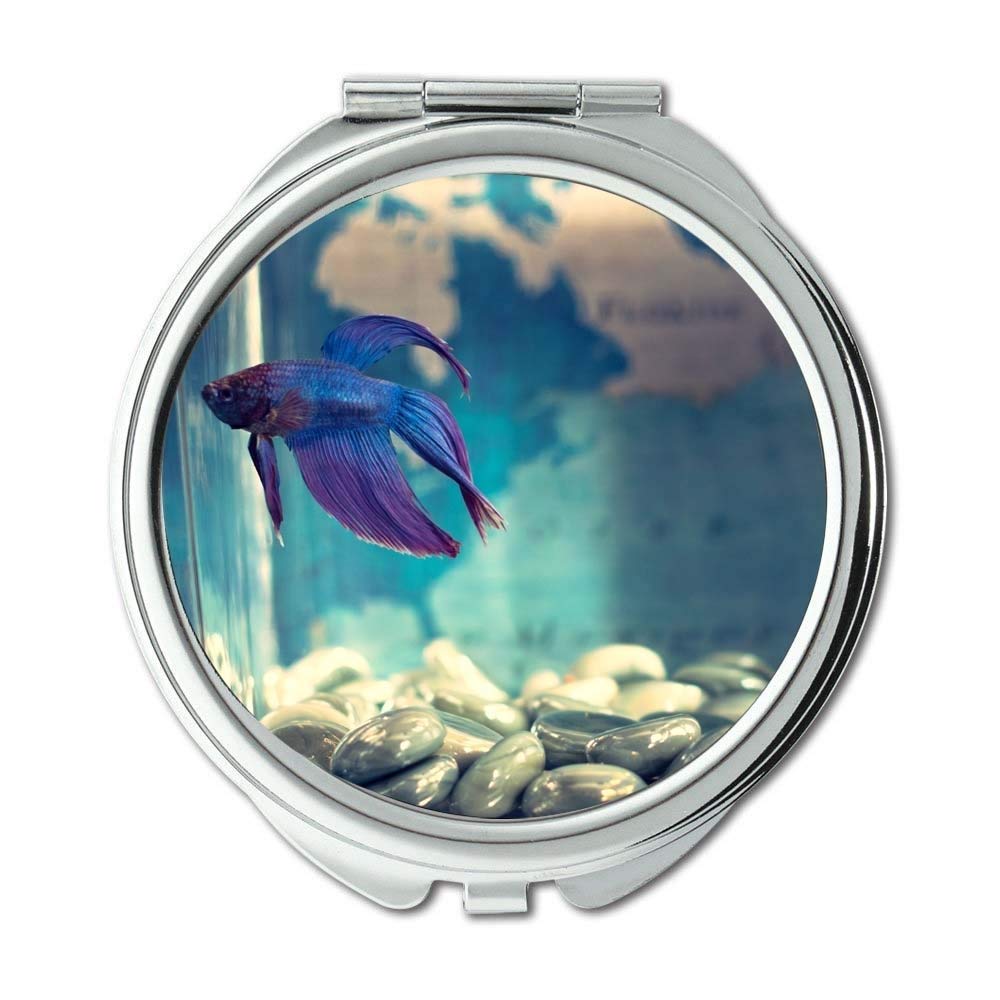 Mirror, Travel Mirror, animal aquarium betta fish, pocket