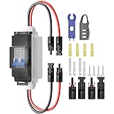 Solar Panel Disconnect Switch, cnaodun 63Amp DC 1000V Miniature Circuit Breaker PV Disconnect Switch Breaker Box with IP65 Waterproof UV-Proof Box