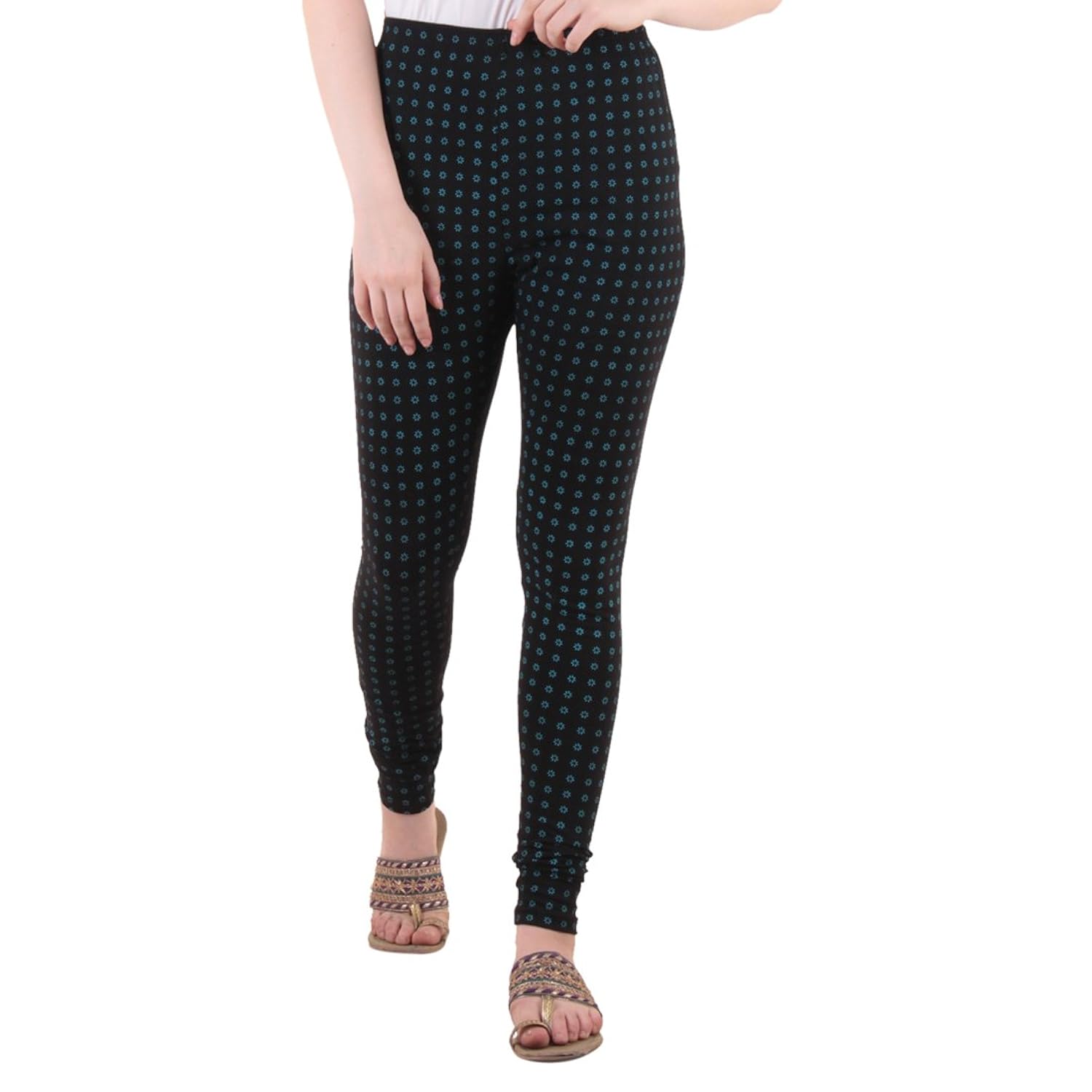 diaz&reg; cotton lycra printed legging for women pack of 3