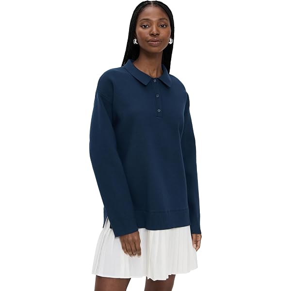 knee length dresses for ladies English Factory Black Puff Sleeve Shirt Mini Dress