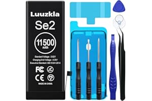 Luuzkla 11500mAh (2024 New Upgrade) Battery Compatible with iPhone SE2 (iPhone SE 2020), Super Capacity Battery Replacement Compatible with iPhone SE2, with Full Tool Kits-0 Cycle-24 Months Service