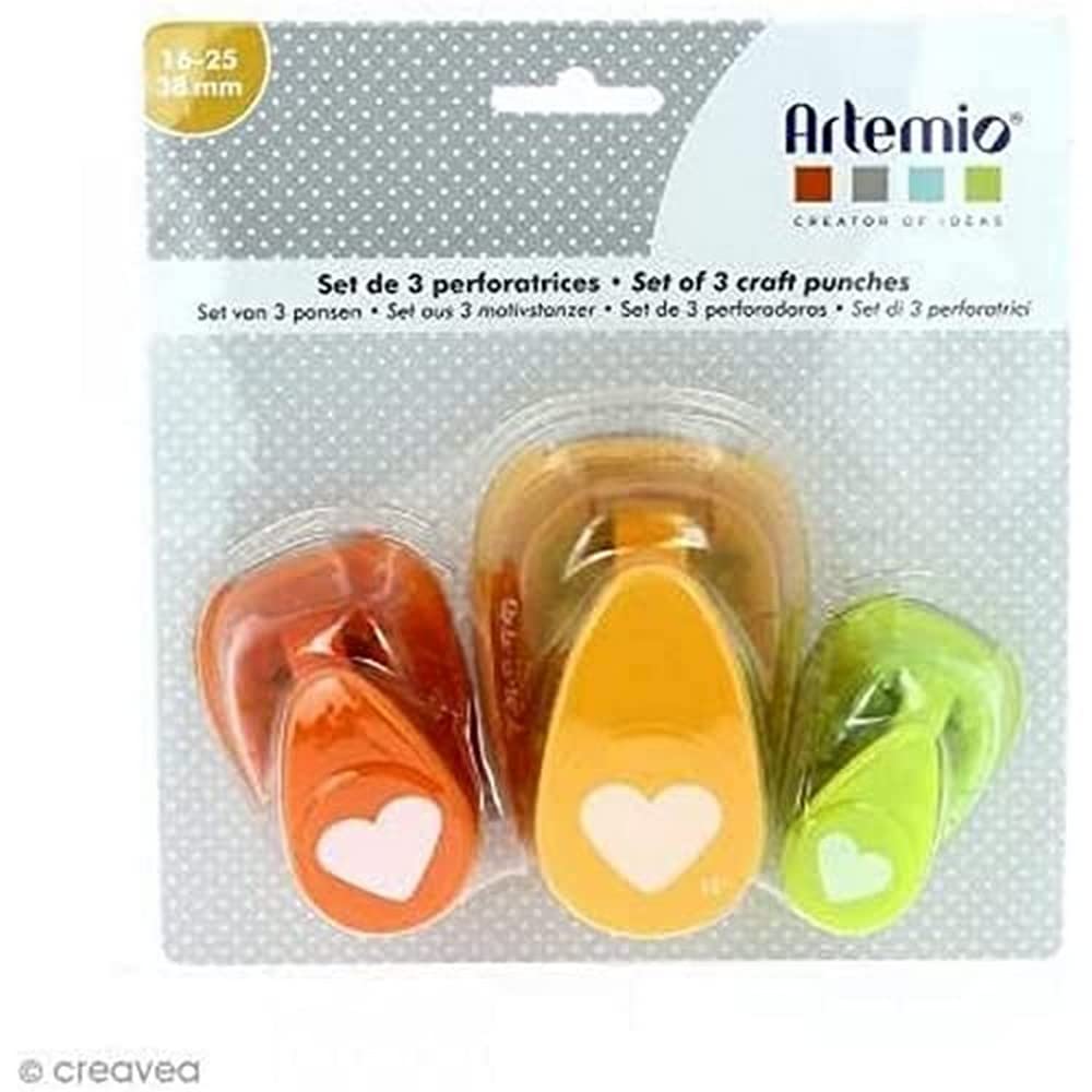 Punches Set – Heart – 3 Pieces