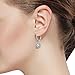 Gem Stone King Stunning Round White Cubic Zirconia CZ Earrings For Women (2.50 Cttw, 1 Inch)