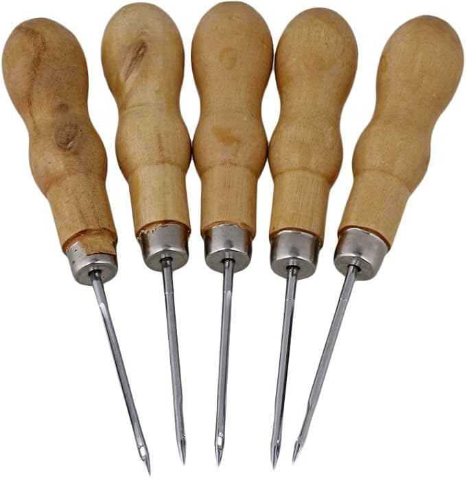 Leder-Nähstanzer Set 3-teilig - Lochwerkzeug Für Lederarbeiten 4/5/6mm