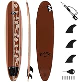 Billabong x CONTOUR SURF 7ft/8ft Soft Top Foam Surfboard for Beginner Adults and Kids Lightweight Shortboard for Surfing Durable, Stable, and Easy to Ride for All Levels Surfers