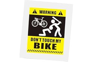 kowaku Bike Sticker Dont Touch My Bike Protect Funny 3D Waterproof Sticker Reflective Paster for BMX Mountain Road Bike Cycli