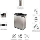CURVER Verto 54L Recycling Bin Dual Compartments Pearl Grey view 9