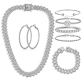 XKAWRT Hip Hop Cuban chain full diamond necklace