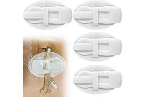 HOLA HEALTH Catheter Stabilization Device Feeding Tube Holders PD Dialysis Patch for Peg Tube J Tube G-Tube Peritoneal Dialysis Accessories Drain Cath Stabilizer Adhesive Bandages (Pack of 5)