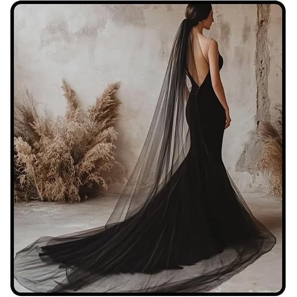 Amazon.com: Blush Champagne Simple Raw Edge Cathedral Length  display picture 3