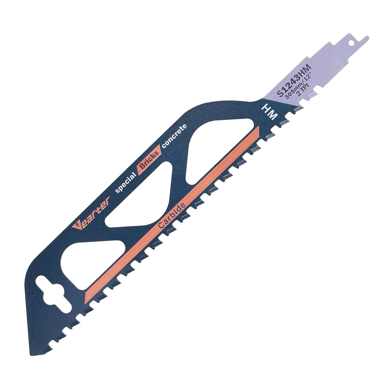 Vearter 1PC 12 Inches (305mm) Carbide Reciprocating Saw Blade - Masonry Sawzall Blade for Cutting Porous Concrete, Foam Bricks, Fiber Cement