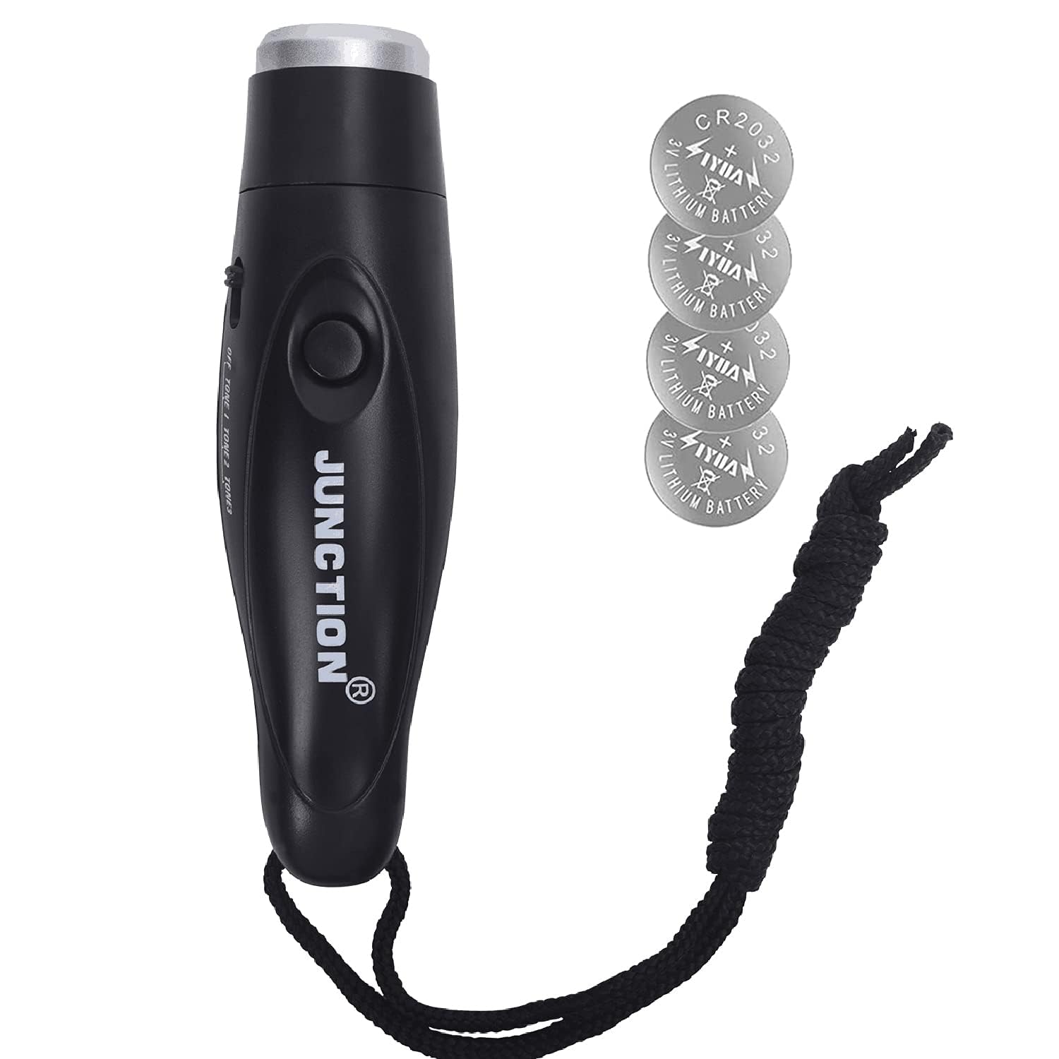 XREXS Electronic Whistle Handheld Emergency Survival 3-Tone Sport Whistle with Lanyard for Referee Coaches P.E. Teacher Training Outdoor Camping Personal Professional Dog Whistle