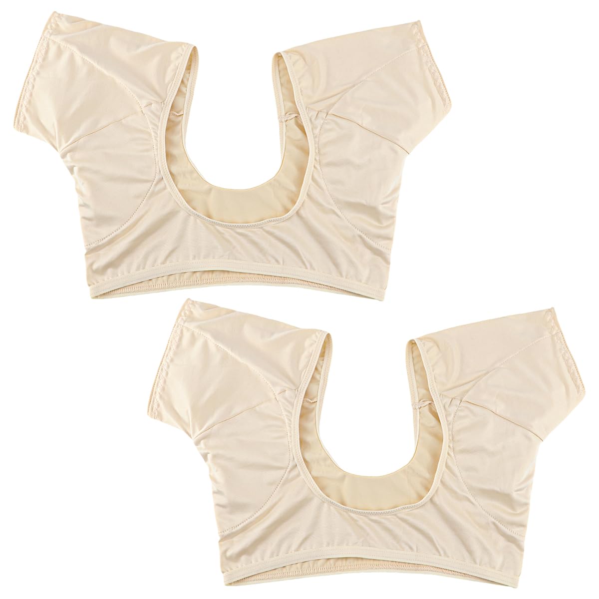 ZJIVQO 2PCS Sweat Guard Underwear Breathable Vest Underarm Sweat Patch Shield Pads Liner for Dress Runnig Sprots Gym Training - L Skin