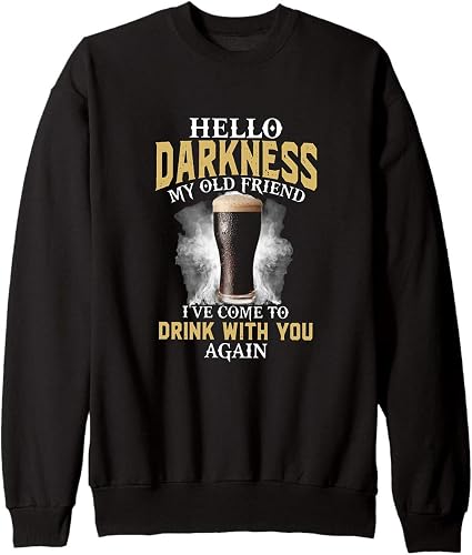 guinness hello darkness t shirt