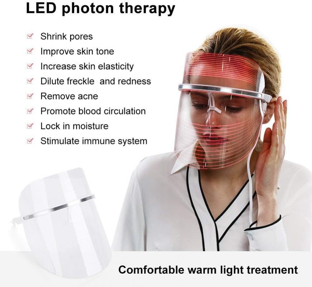 Download Led Light Face Mask Red Blue Yellow Led Anti Aging Beauty Mask Skin Rejuvenation Wrinkle Removal Beauty Device Home Facial Spa For Acne Spots Blackheads And Blemishes Amazon Co Uk Beauty PSD Mockup Templates