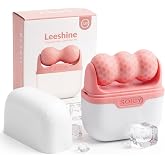 Leeshine Ice Roller Set for Face and Eyes - Facial Skin Care Tools with 2 Face Roller and Premium Travel Case, Self Care Gift for Men Women (Pink)
