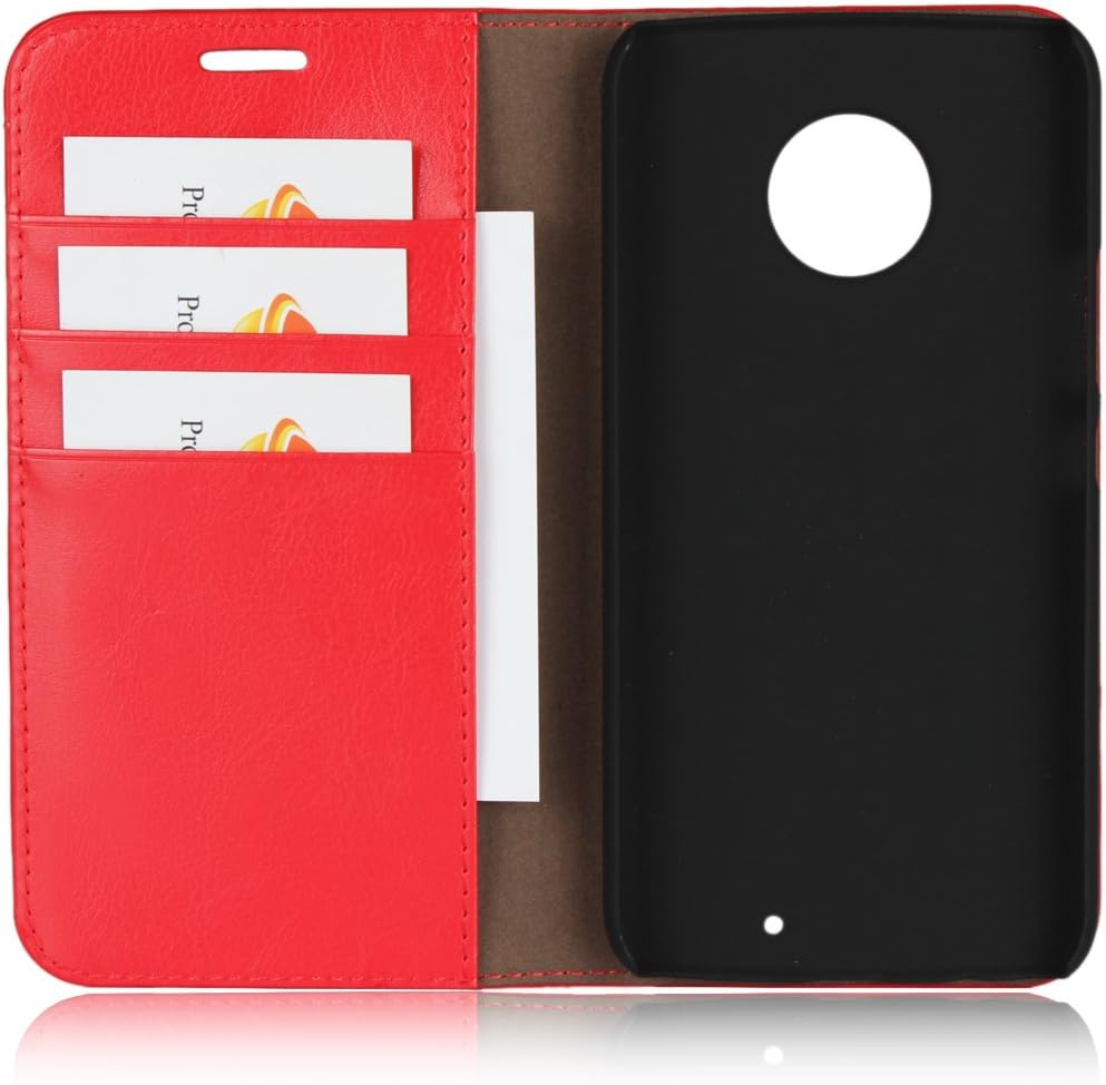 Amazon Co Jp Motorola モトローラ Motox4 ケース Moto X4 ケース 手帳型 Moto X4 ケース 手帳 Moto X4 カバー Icovercase 光沢加工 牛革 シンプル レトロ 携帯 カバー カードポケット スタンド機能 財布型 カバー 選べる4色 レッド 家電 カメラ