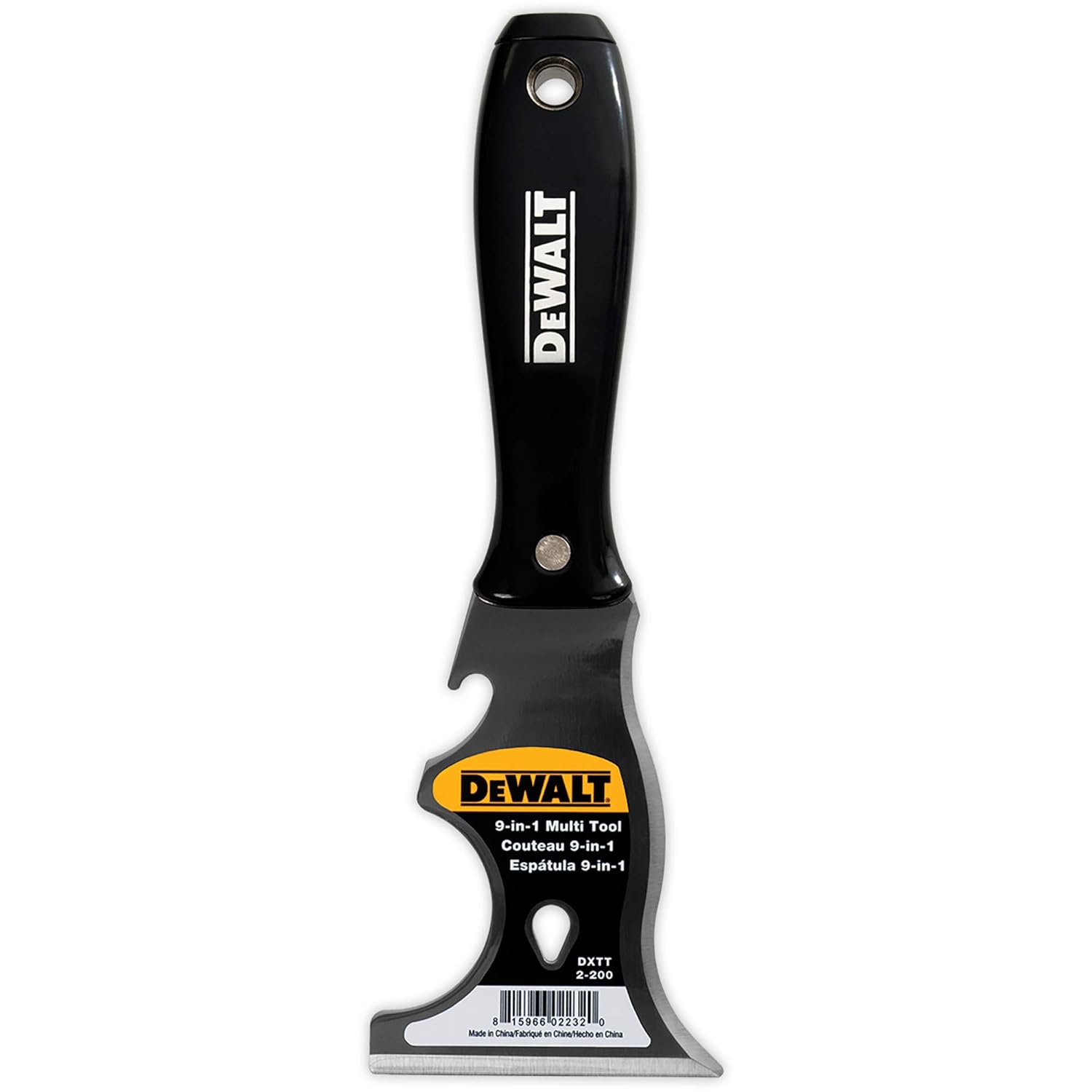 DEWALT 9-in-1 Painter's Tool | Carbon Steel w/Black Nylon Handle | DXTT-2-200