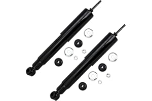 Detroit Axle - 2WD Front 2pc Shock Absorbers for Ford F-250 F-350 Super Duty Excursion E-150 E-250 Econoline Van, 2 Shock Absorbers Set Replacement